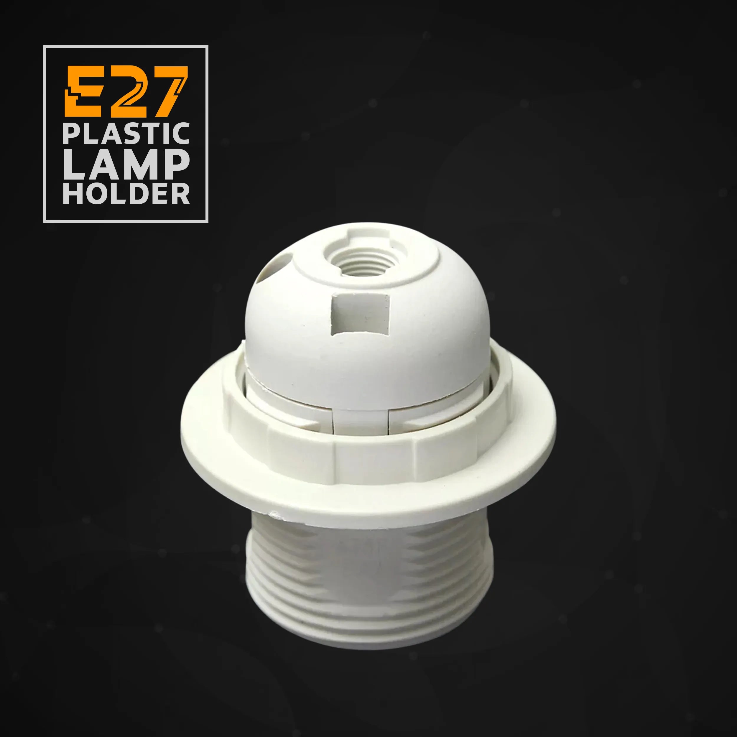 Vintage E27 Bulb Holder Pendant Socket Black 5 Pack ~4368