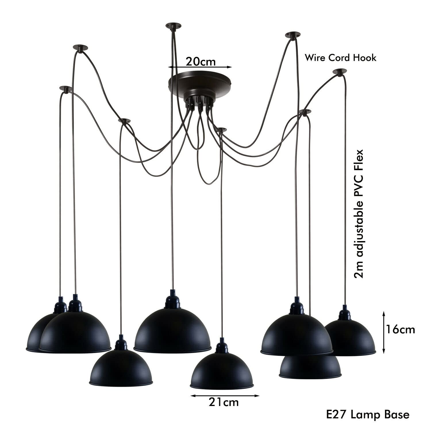 8 Bulb 2m Fluming Spider Pendant Light ~6270