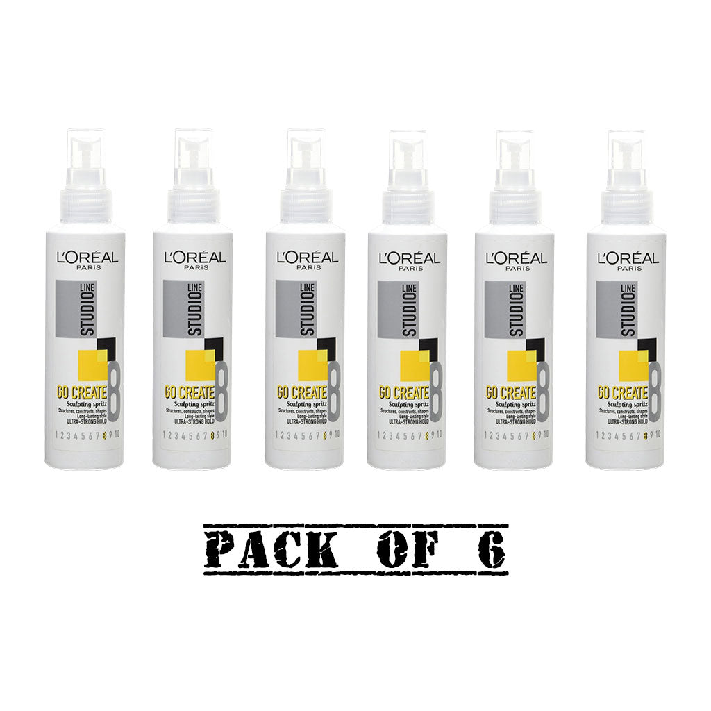 Loreal Studio Line Go Create Sculpting Spritz 150ml | Pack Of 6