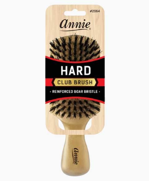 Annie Reinforced Boar & Nylon Bristle Gold Hard Club Brush 2064
