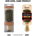 Annie Reinforced Boar & Nylon Bristle Gold Hard Club Brush 2064