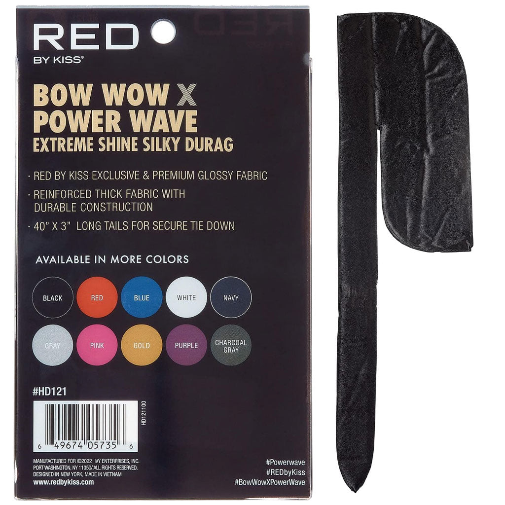 Red By Kiss Bow Wow X Power Wave Extreme Shine Silky Durag HD121