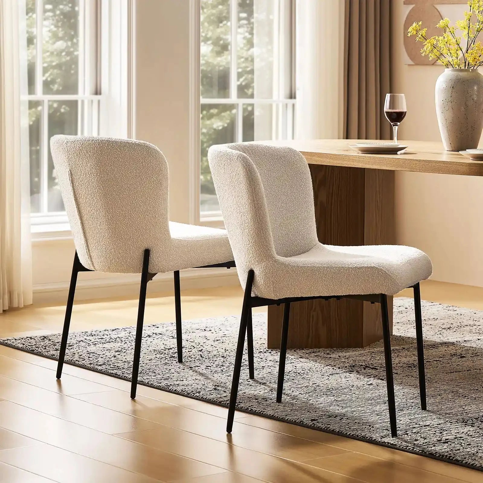Celeste Boucle Dining Chair