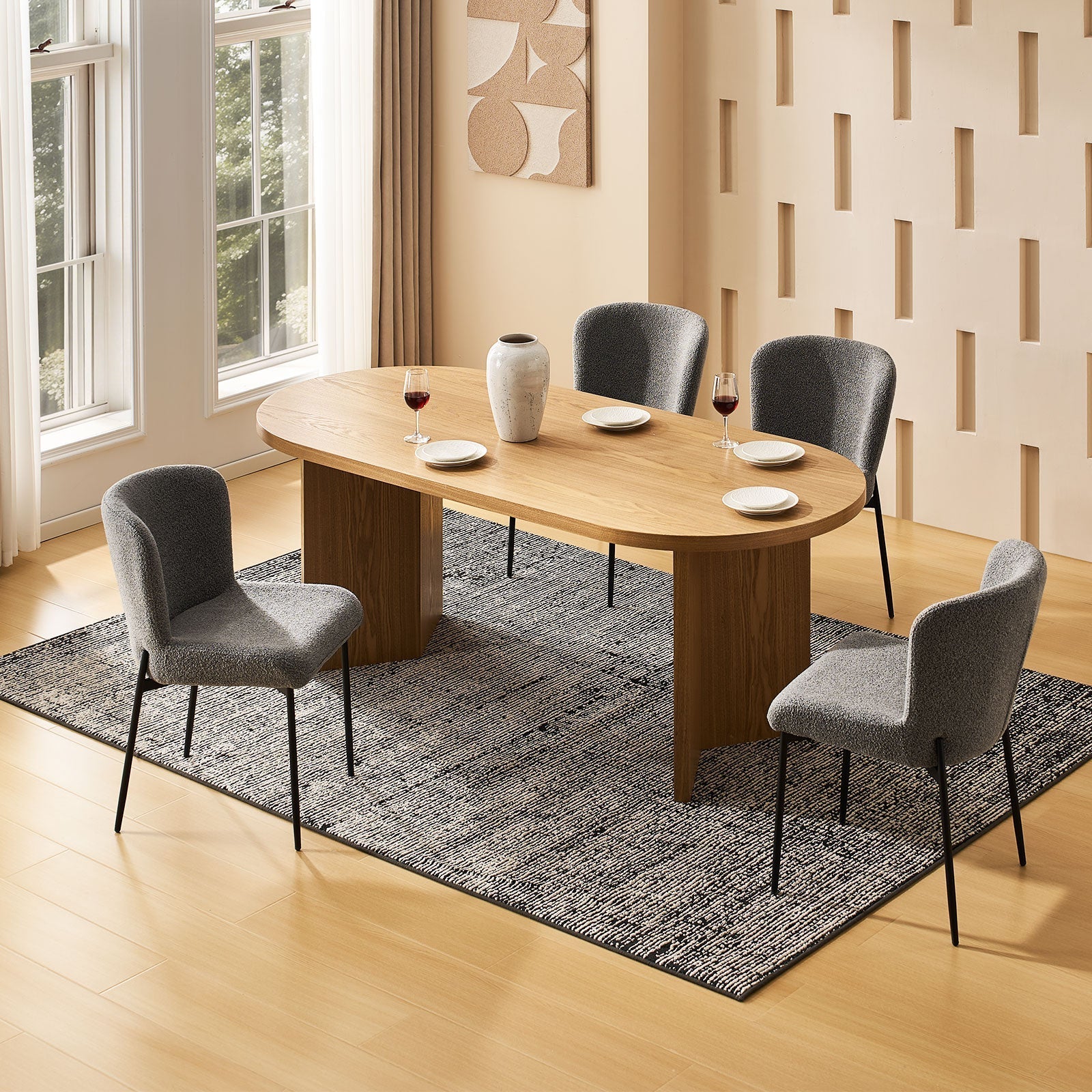 Celeste Boucle Dining Chair