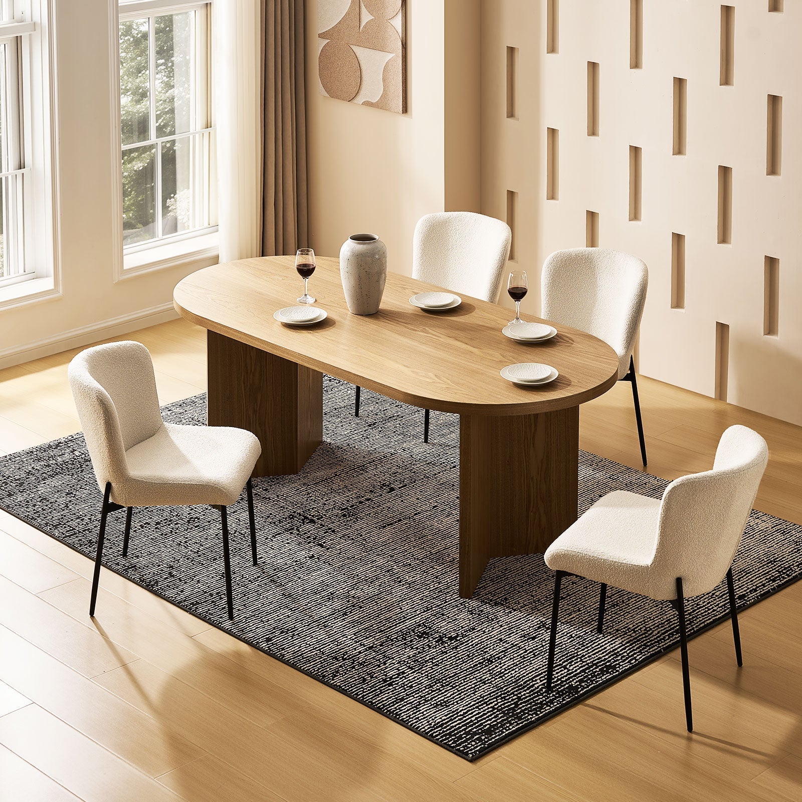 Celeste Boucle Dining Chair