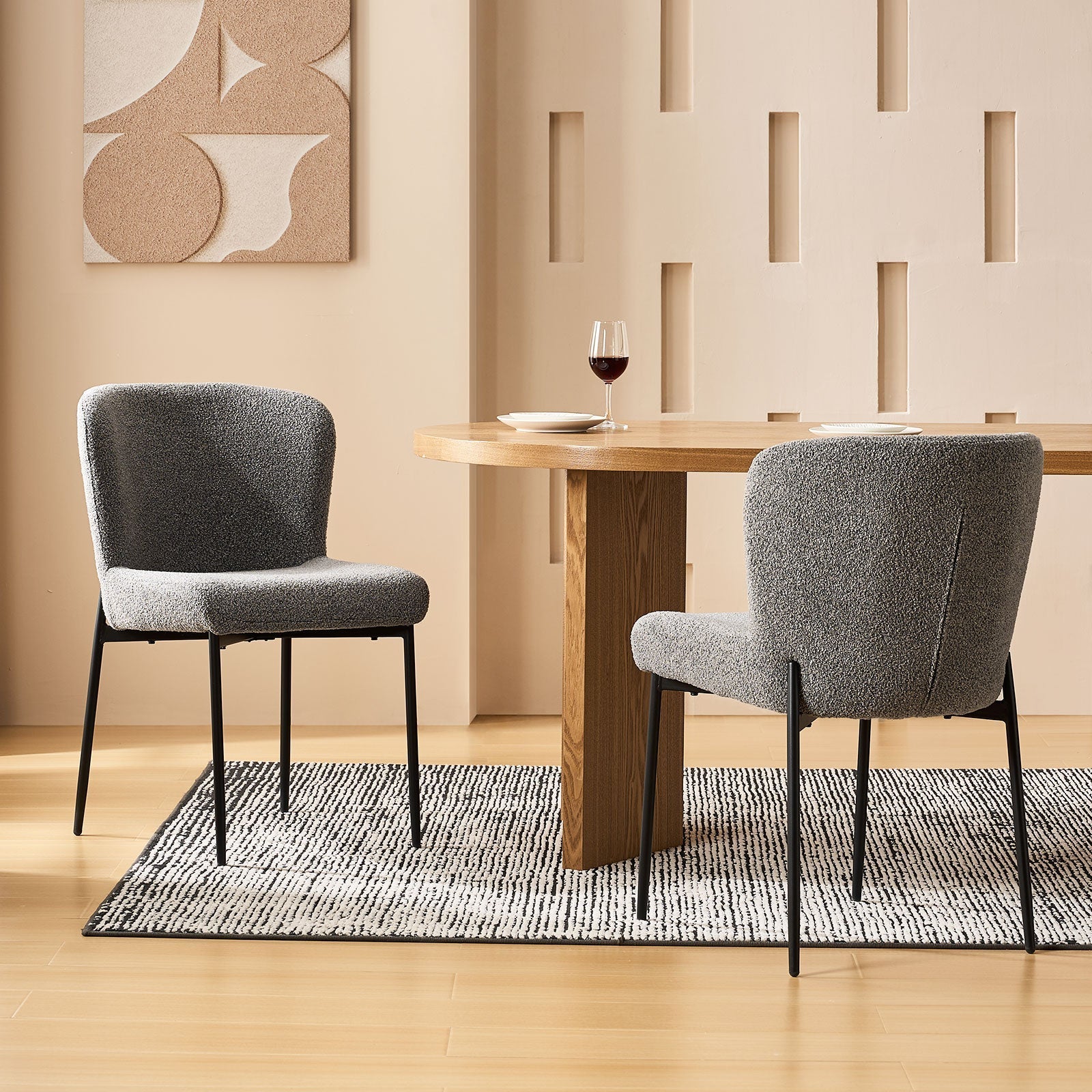 Celeste Boucle Dining Chair