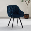 Garvies Velvet Swivel Dining Chairs