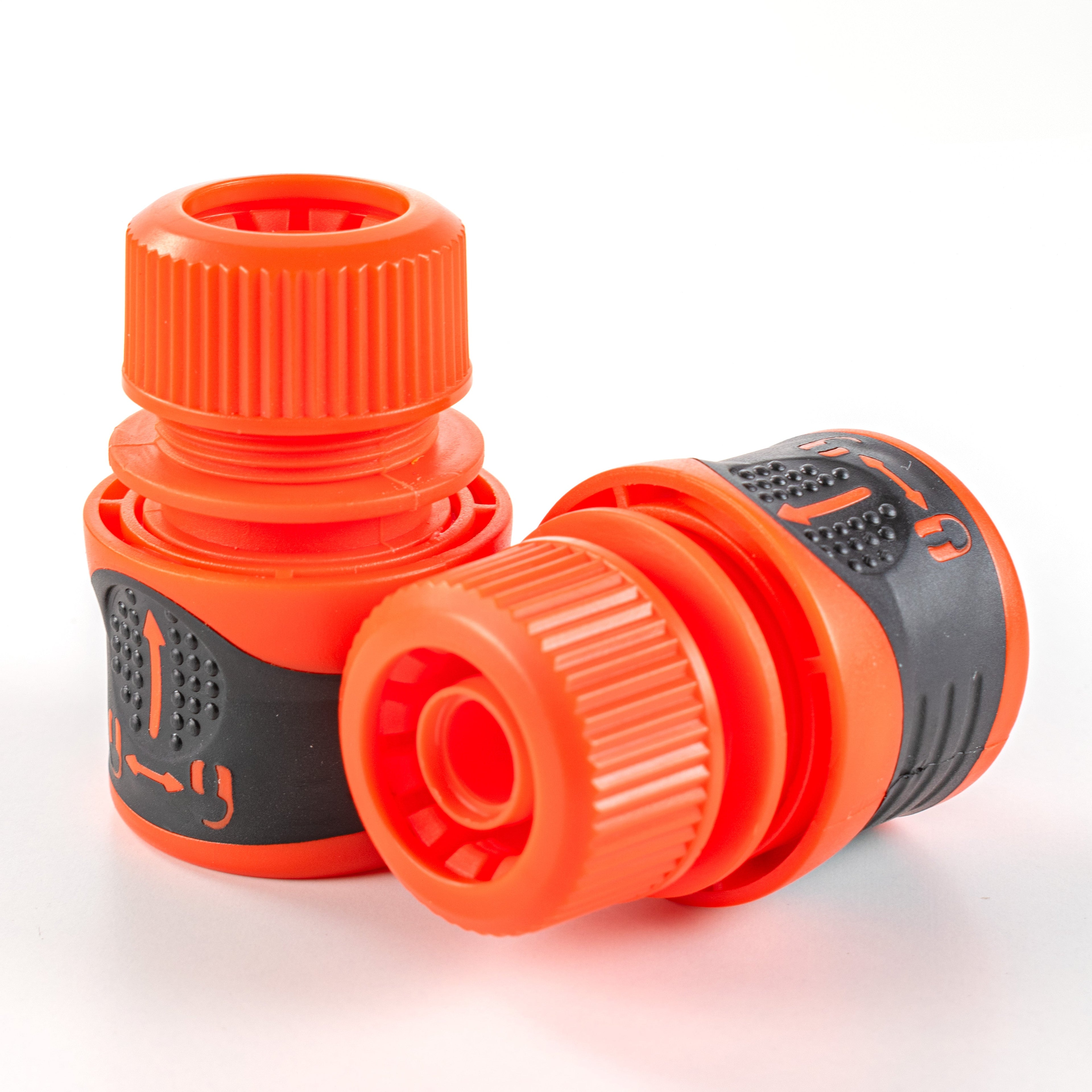 Premium Garden Hose Yellow with Orange Lock Connectors for Garden Irrigation Kit