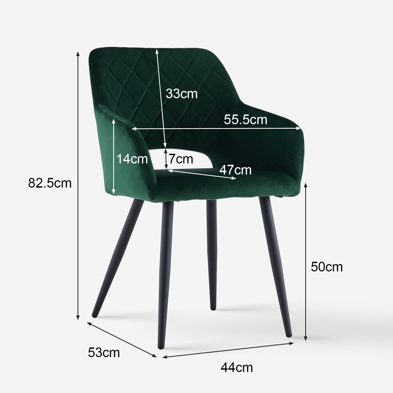 Kieran Velvet Dining Chairs [Set of 2]