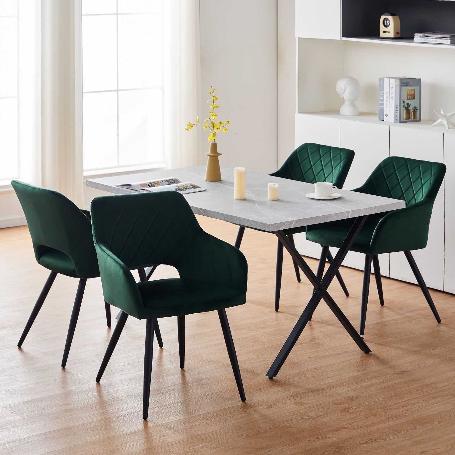 Kieran Velvet Dining Chairs [Set of 2]