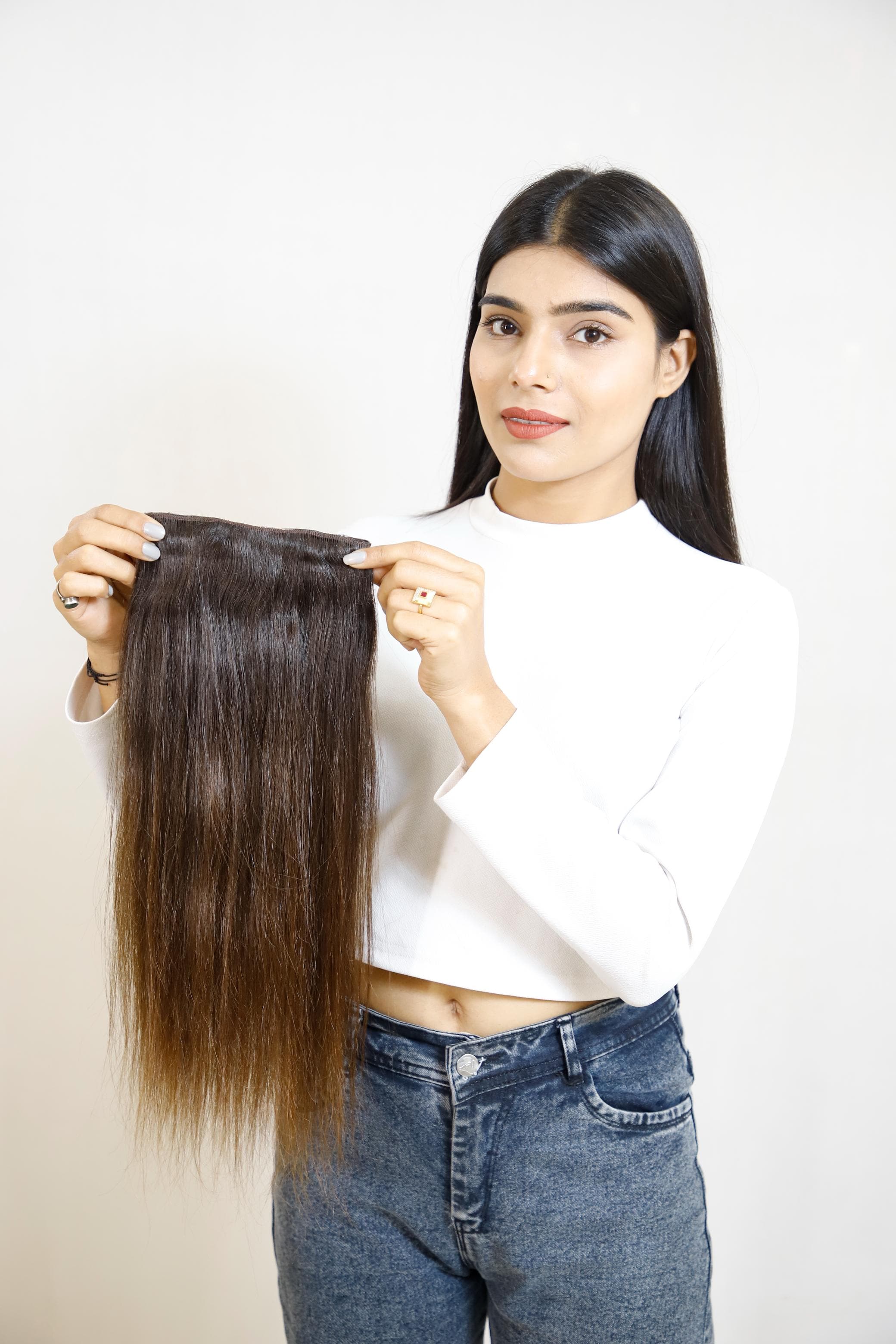 U-Shape Volumizer | Full Coverage Back, Sides & Crown | Remy Human Hair India