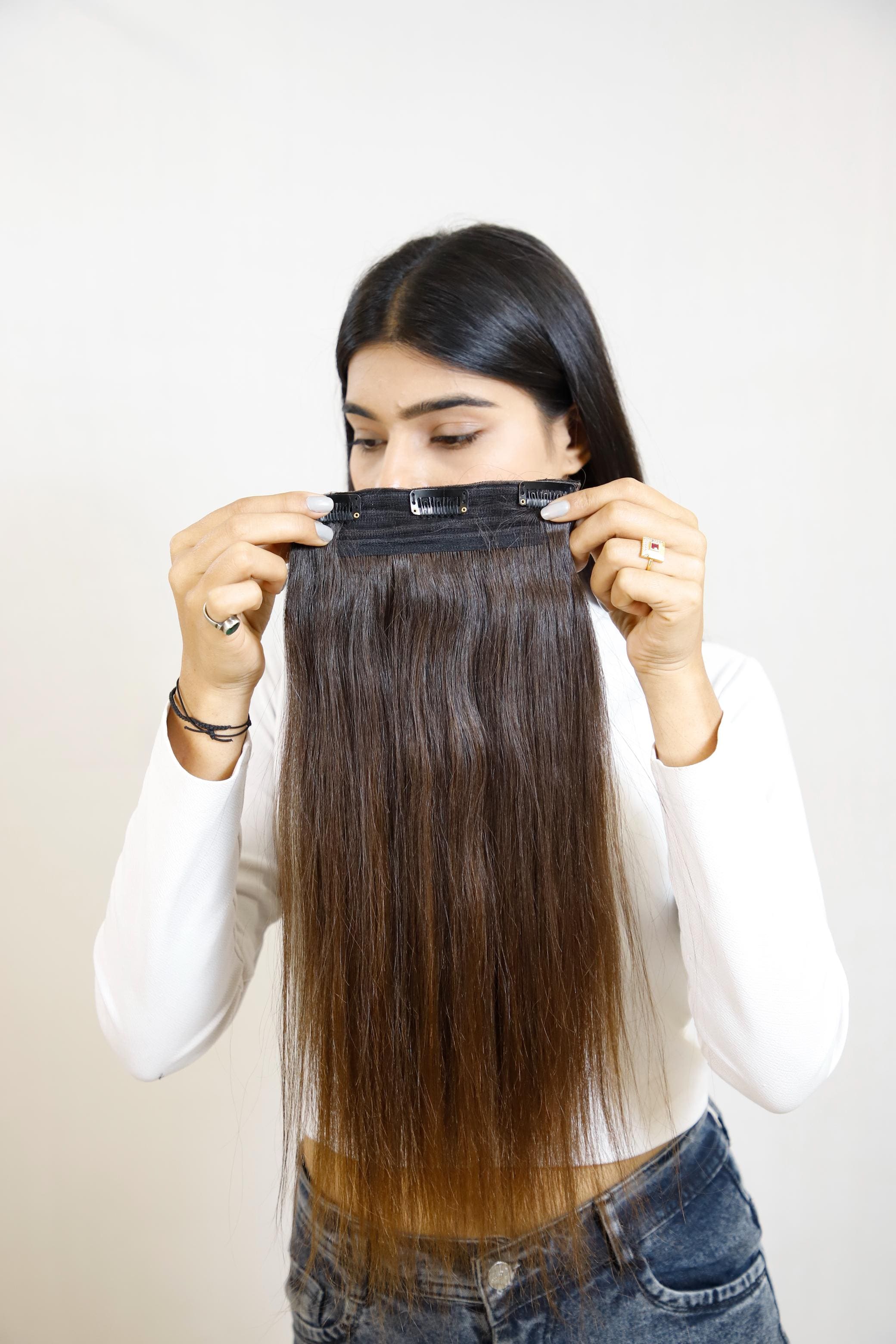 Three Clip Volumizer | Instant Back Volume & Length | 100% Remy Human Hair India
