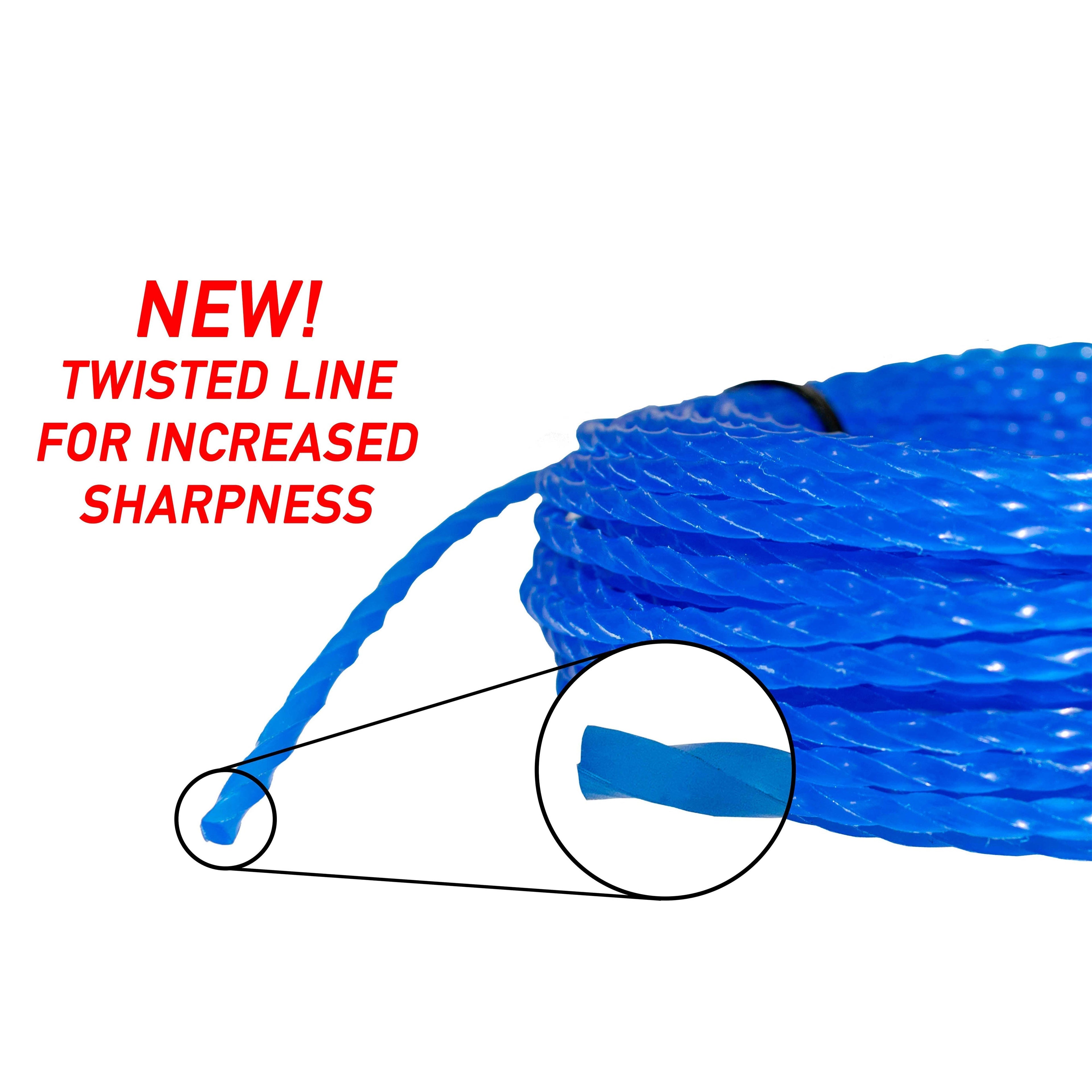 Strimmer Line Blue Twist 2.4mm x 15m Micro Watering System Home and Garden Use