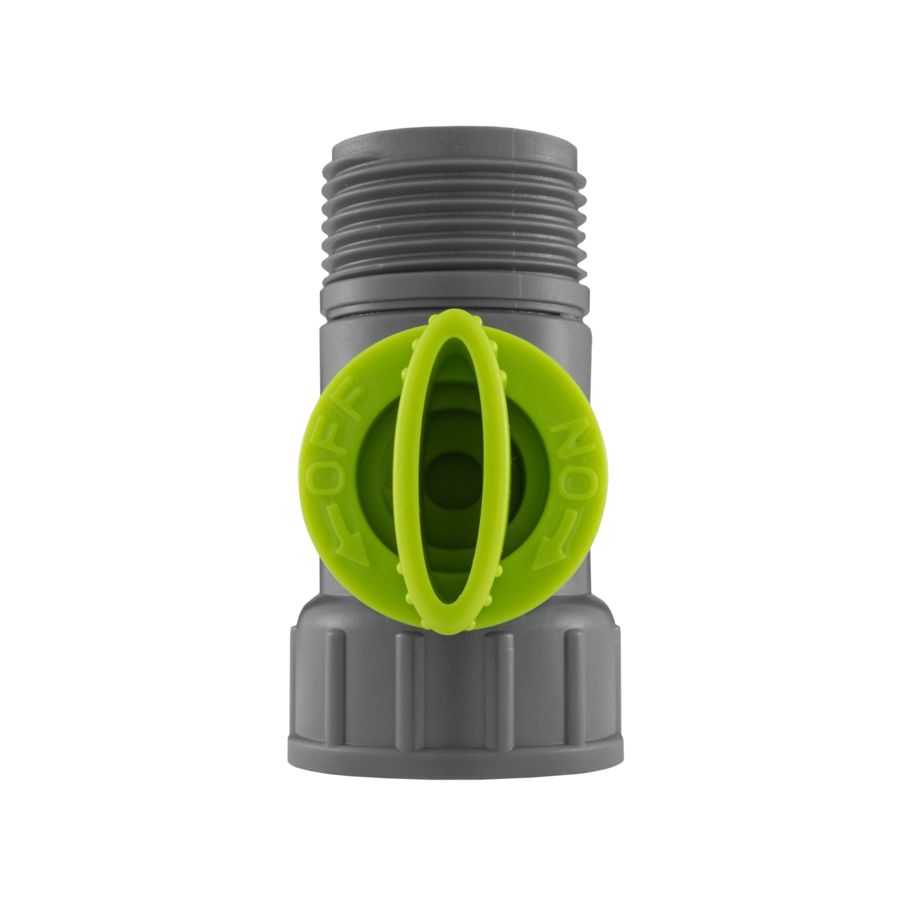 Tap Adapter with Valve 3/4in BSPM-F Lime Outdoor Watering Kit BSP Thread Fitting