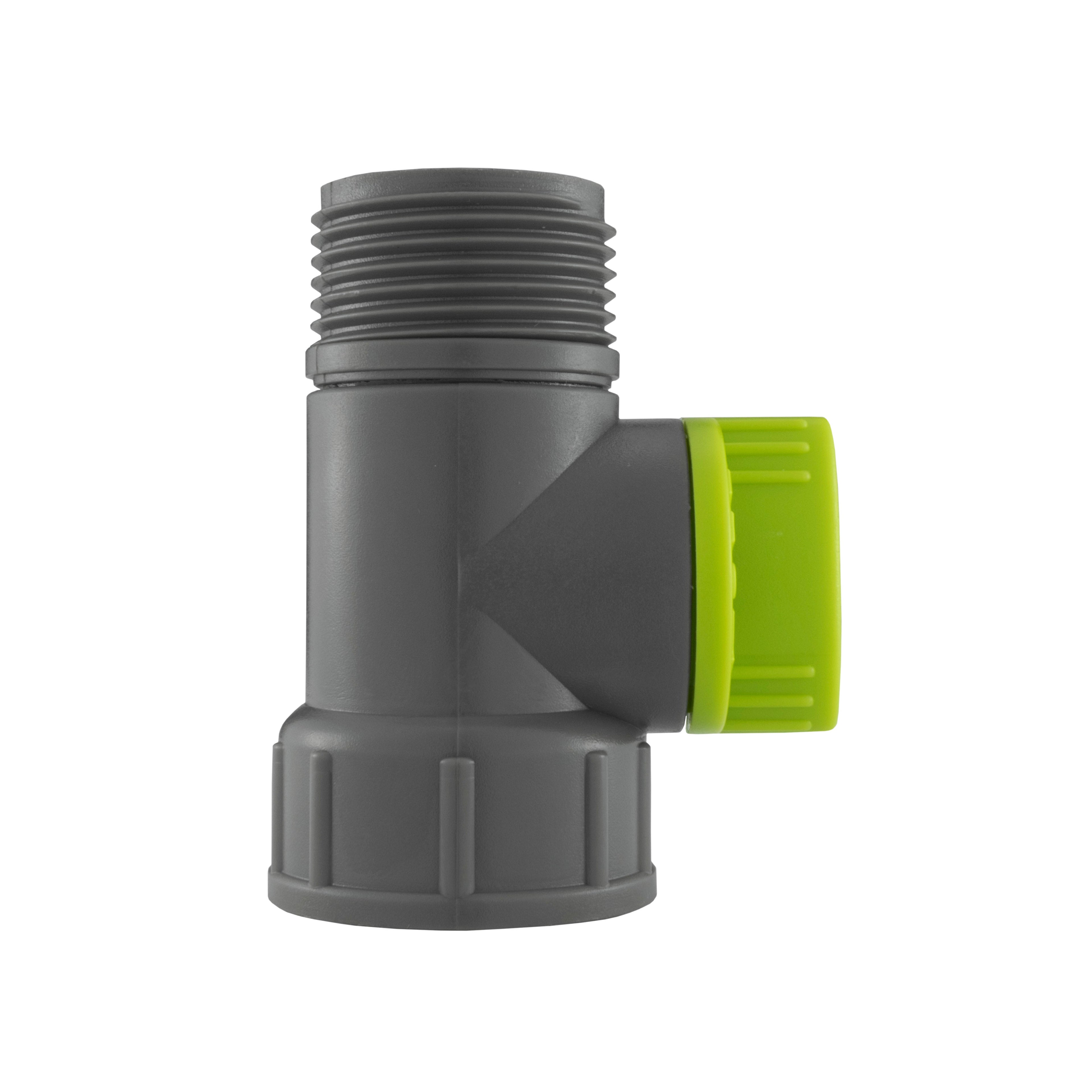 Tap Adapter with Valve 3/4in BSPM-F Lime Outdoor Watering Kit BSP Thread Fitting