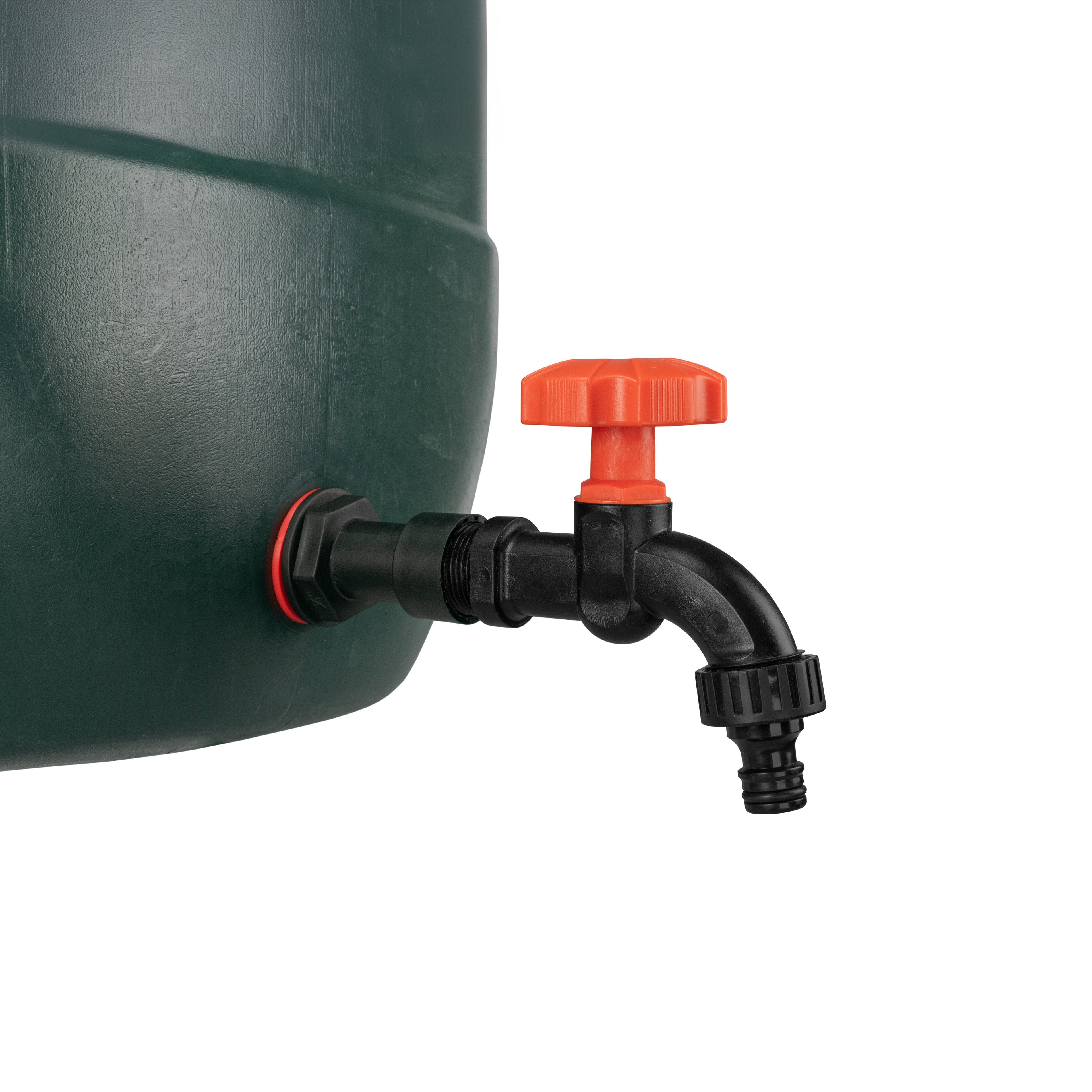 Water Butt Extension Kit 3/4in with Black Dial Tap Hose Pipe Fitting Tap Adapter