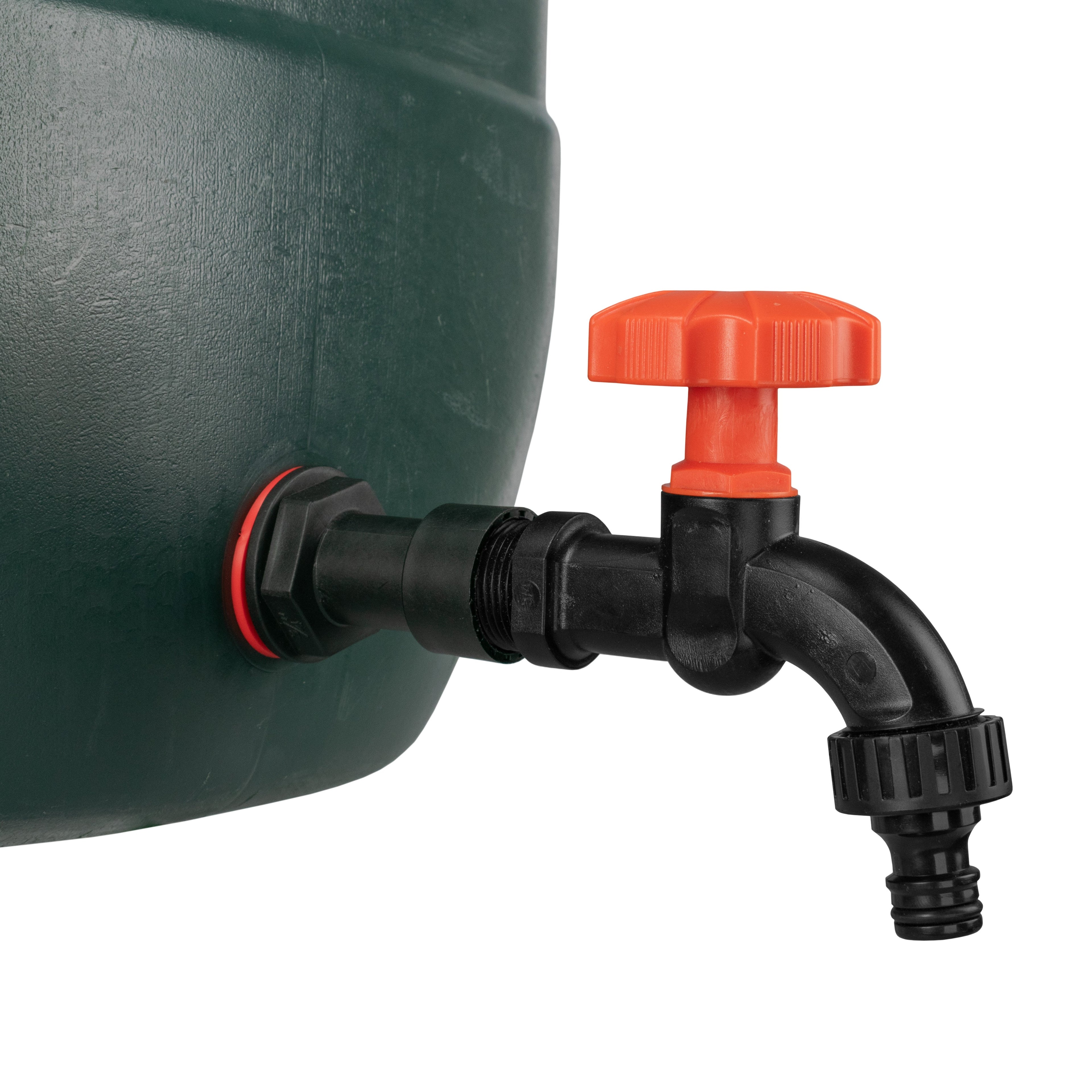 Water Butt Extension Kit 3/4in with Black Dial Tap Hose Pipe Fitting Tap Adapter