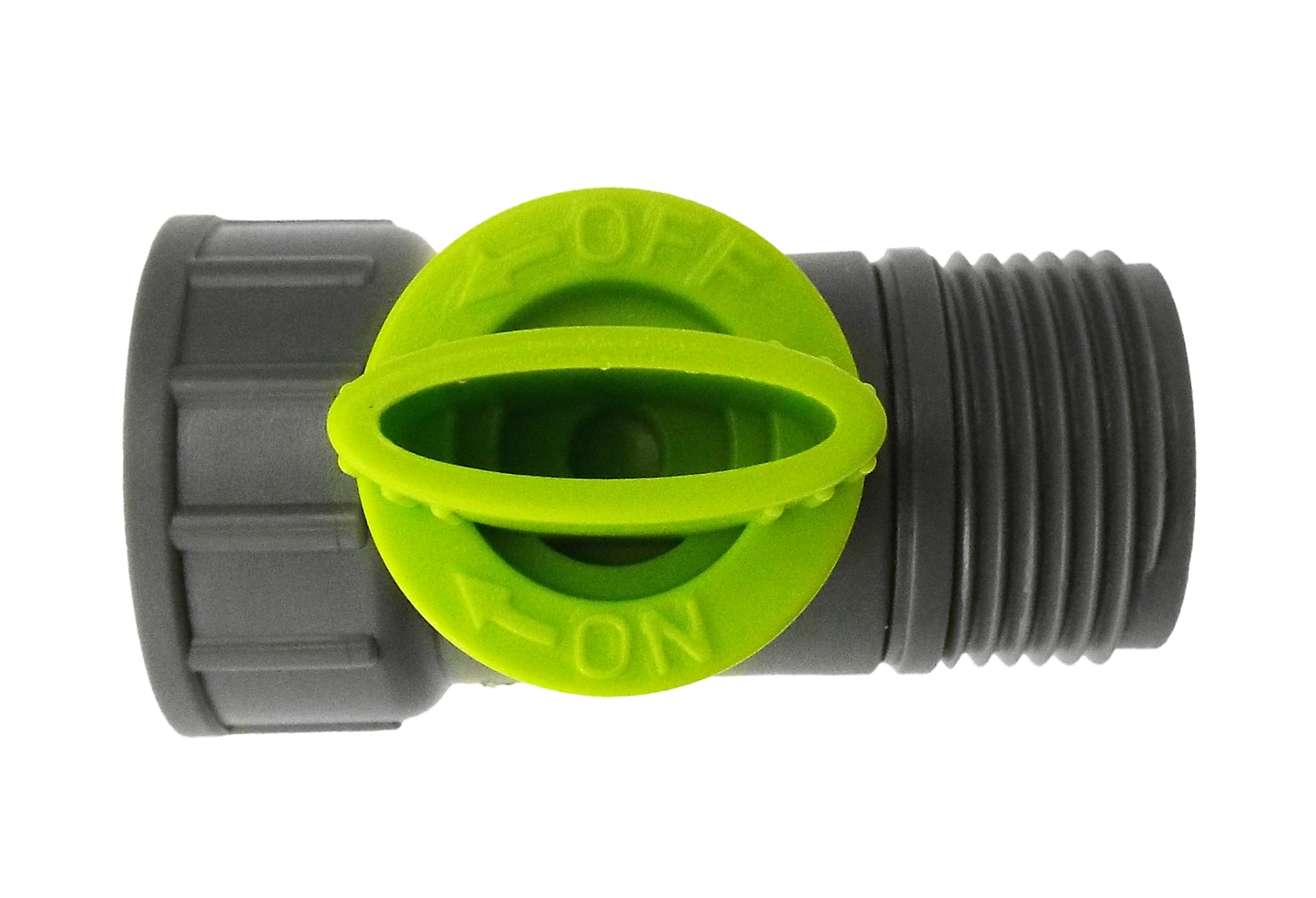 Tap Adapter with Valve 3/4in BSPM-F Lime Outdoor Watering Kit BSP Thread Fitting