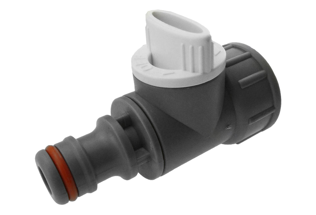 Tap Adapter with Valve 3/4in BSPF - Snap-On Connector WL for Hose Connector Set